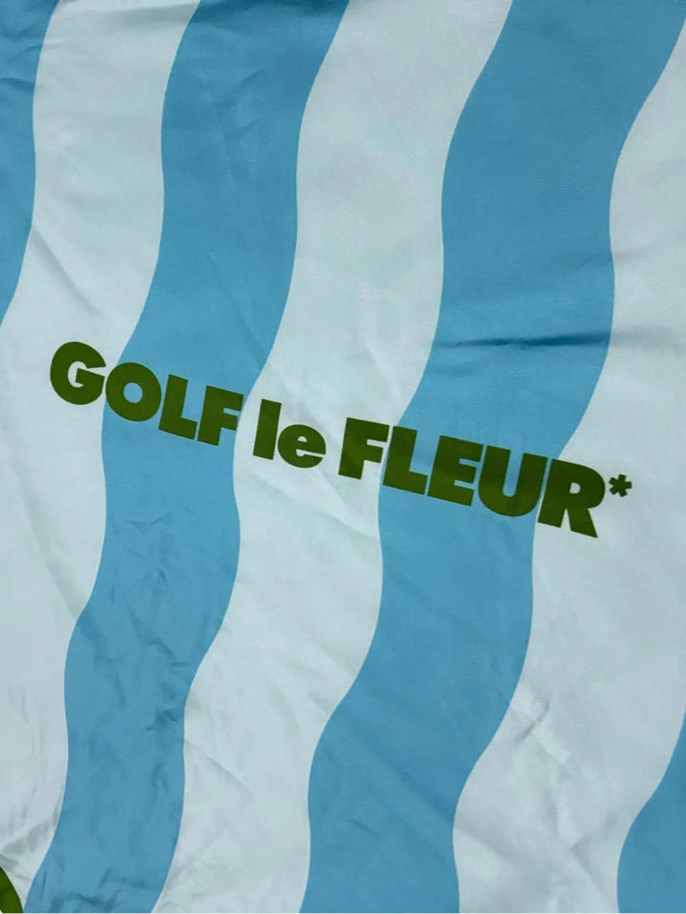 GOLF LE FLEUR Italy Wavy Stripe Silk Scarf